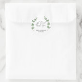 Sticker Rond Un doux cadeau de remerciement, un traitement, un  (Sac)