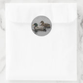 Sticker Rond Un Drake et un Hen (Sac)