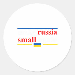 Sticker Rond Un drôle de rétro fait à nouveau de la Russie peti