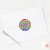 Sticker Rond Un éclat coloré (Enveloppe)