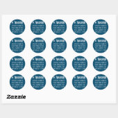 Sticker Rond Un Enseignant Touche L'Éternité Et Ne Peut Jamais  (Feuille)