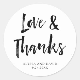 Sticker Rond Un esprit moderne   Mariage noir et blanc