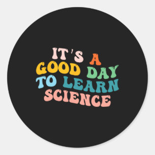 Sticker Rond Un Étudiant En Sciences Donne Un Bon Jour Pour App