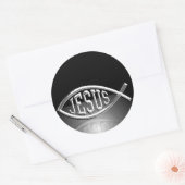 Sticker Rond Un Fisher D'Hommes (Enveloppe)