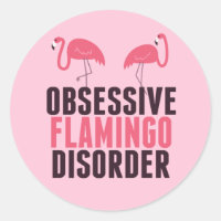 Un Flamant rose Obsessionnel mignon