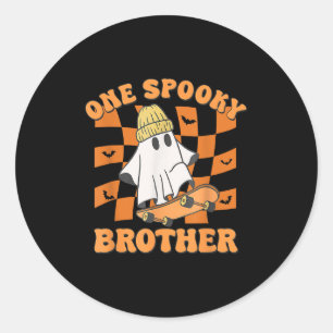 Sticker Rond Un Frère Soky Anniversaire Halloween Skateboard