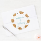 Sticker Rond Un gâteau doux premier anniversaire (Enveloppe)