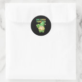 Sticker Rond Un gnome de la Saint-Patrick drôle pour un profess (Sac)