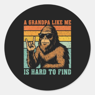 Sticker Rond Un grand-père comme est difficile à trouver bigfoo