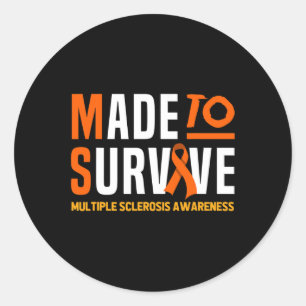 Sticker Rond Un Guerrier Fait Pour Survivre À La Sclérose En Pl