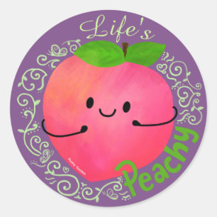 Sticker Rond Un jeu de pêche positif - un jeu de pêche