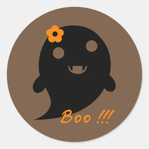 Sticker Rond Un joli fantôme d'Halloween