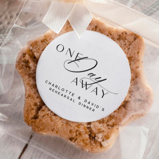 Sticker Rond Un Jour De Répétition Dîner Élégant Moderne