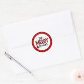 Sticker Rond Un joyeux enseignant Noël Sublime (Enveloppe)