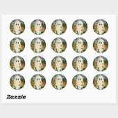 Sticker Rond Un joyeux fantôme d'Halloween (Feuille)