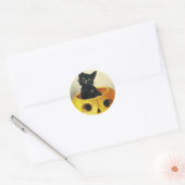 Sticker Rond Un joyeux Haloween Kitten (Enveloppe)