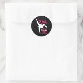 Sticker Rond Un Kick Comme Un Karate (Sac)