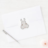Sticker Rond Un lapin (Enveloppe)