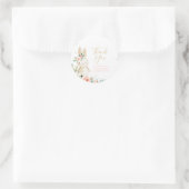 Sticker Rond Un lapin devient un anniversaire Merci préféré (Sac)