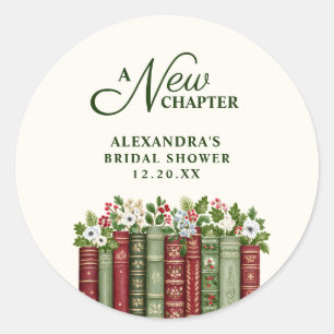 Sticker Rond Un livre de Noël pour un nouveau chapitre de la vi