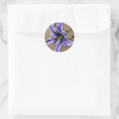 Sticker Rond Un lys stargazer violet (Sac)