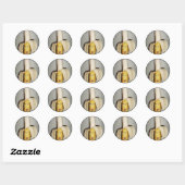 Sticker Rond Un Mal De Tête De Banane (Feuille)