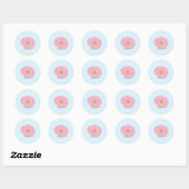 Sticker Rond Un mariage Dreamy Beach (Feuille)