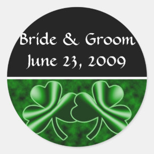 Sticker Rond Un Mariage irlandais