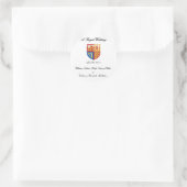 Sticker Rond Un Mariage royal (Sac)