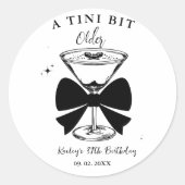 Sticker Rond Un Martini Un Peu Plus Ancien (Devant)
