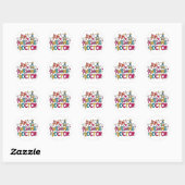 Sticker Rond Un médecin génial (Feuille)