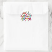 Sticker Rond Un médecin génial (Sac)