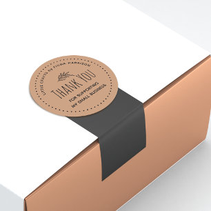 Sticker Rond Un Merci Terre Pour Aider Ma Petite Entreprise