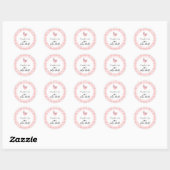 Sticker Rond Un mignon poussette 1er anniversaire (Feuille)