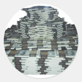 Sticker Rond Un Million De Dollars
