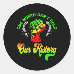 Sticker Rond Un mois ne peut pas retenir notre histoire Histoir