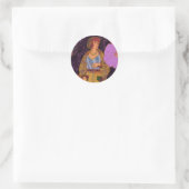 Sticker Rond Un monde de fleurs (Sac)