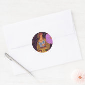 Sticker Rond Un monde de fleurs (Enveloppe)
