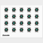 Sticker Rond Un monde, une race (Feuille)