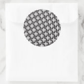 Sticker Rond Un motif de b&w fait avec signe "plus" (Sac)
