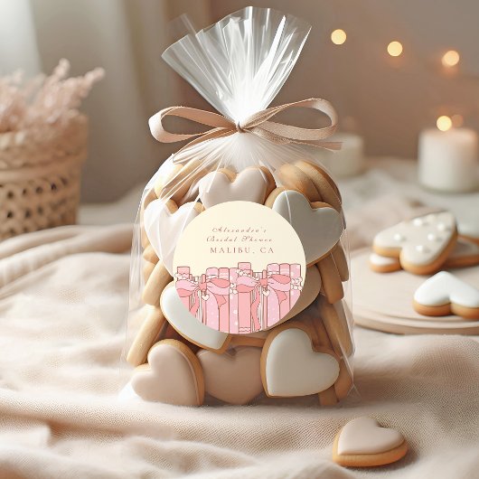 Sticker Rond Un nouveau chapitre commence coquette arc nuptiale