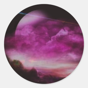 Sticker Rond Un nouveau monde