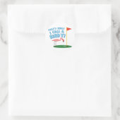 Sticker Rond Un oiseau (Sac)