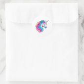 Sticker Rond Un Orn-amental unique (Sac)