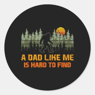 Sticker Rond Un papa comme est difficile à trouver Arbres Faune