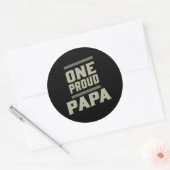 Sticker Rond Un papa fier (Enveloppe)