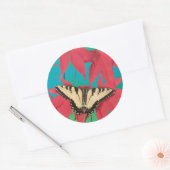 Sticker Rond Un papillon swallowtail du Canada (Enveloppe)