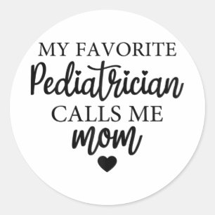Sticker Rond Un pédiatre favori m'appelle Maman Match Day 2024