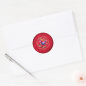 Sticker Rond Un perdrix dans un poirier (Enveloppe)