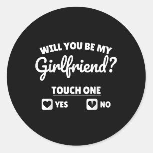 Sticker Rond Un Petit Ami Lui Demandera Tu Seras Mon Ami Valent